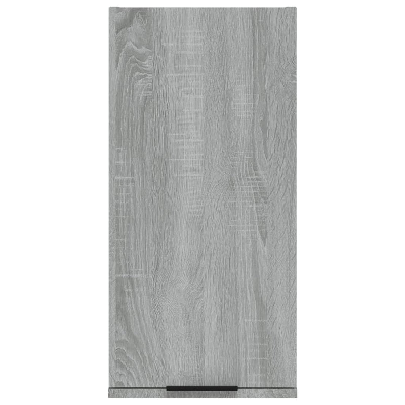 Wand-Badschrank Grau Sonoma 32x20x67 cm