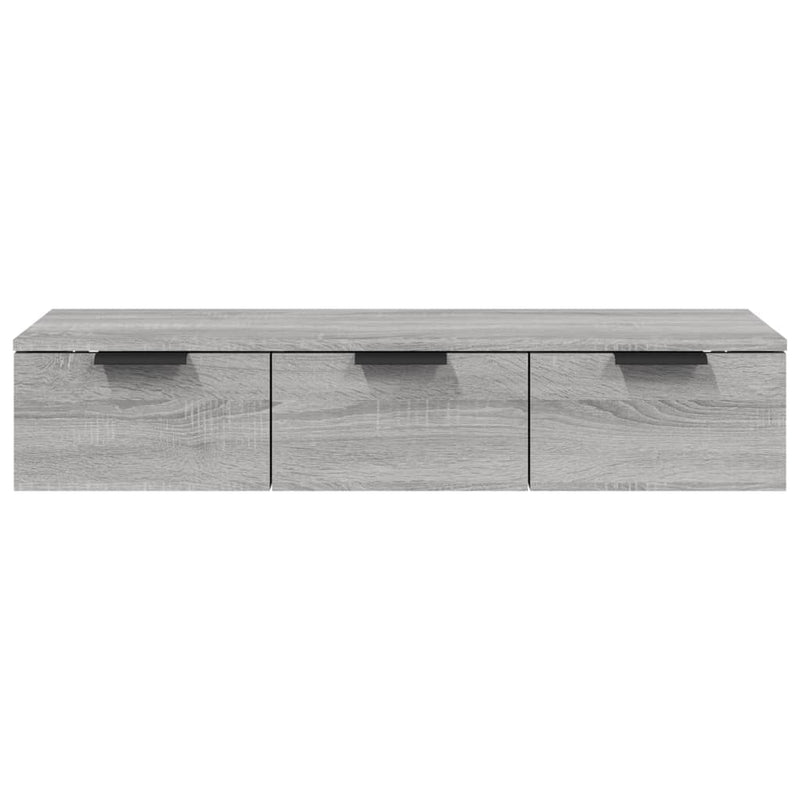 Wandschrank Grau Sonoma 102x30x20 cm Holzwerkstoff