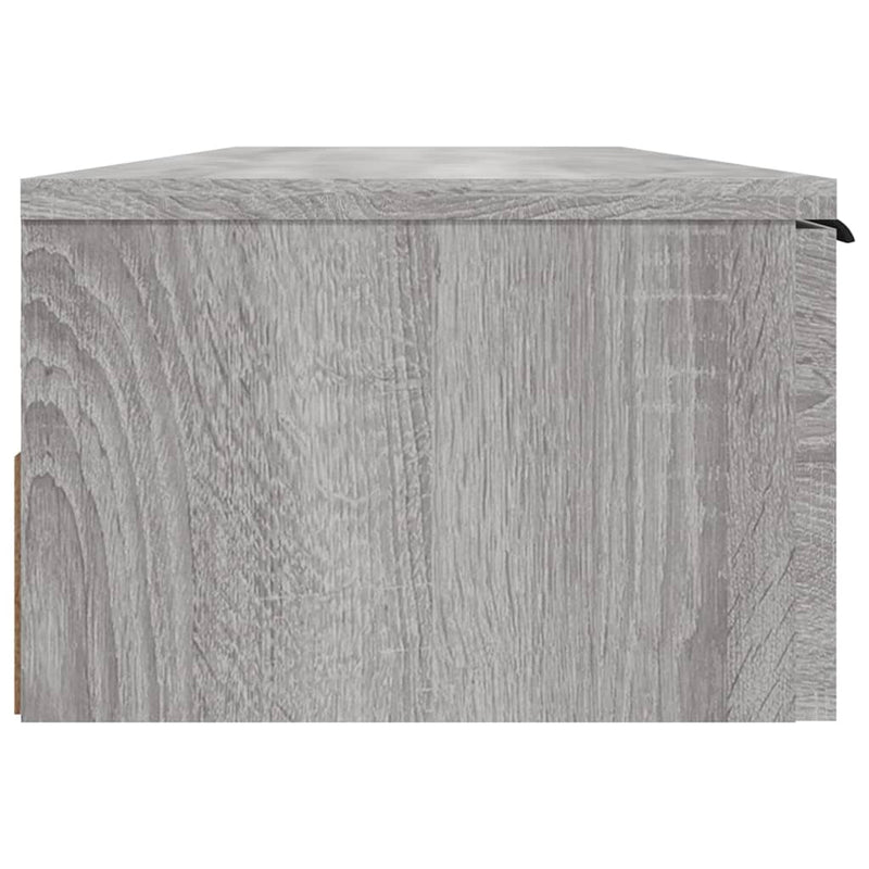 Wandschrank Grau Sonoma 102x30x20 cm Holzwerkstoff