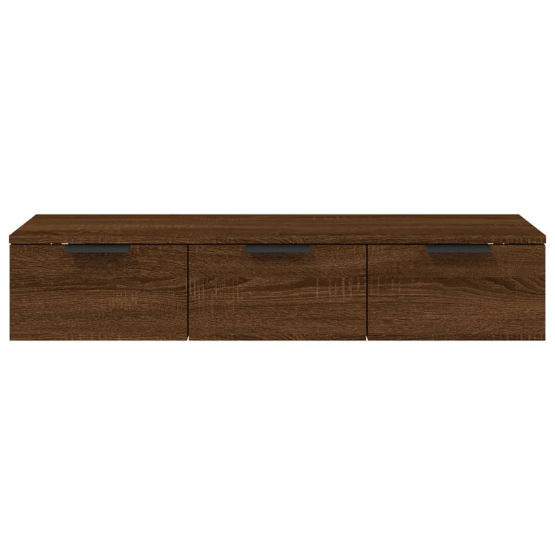 Wandschrank Braun Eichen-Optik 102x30x20 cm Holzwerkstoff