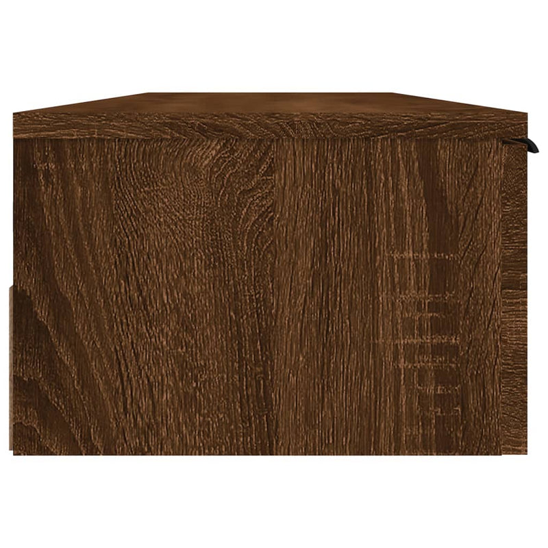 Wandschrank Braun Eichen-Optik 102x30x20 cm Holzwerkstoff