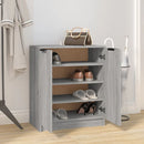 Schuhschrank Grau Sonoma 59X35X70 Cm Holzwerkstoff