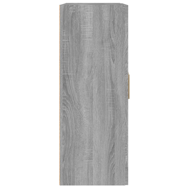 Wandschrank Grau Sonoma 69,5x32,5x90 cm Holzwerkstoff