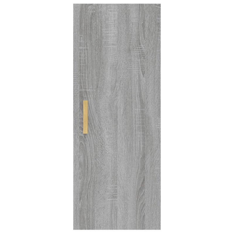 Wandschrank Grau Sonoma 34,5x34x90 cm Holzwerkstoff