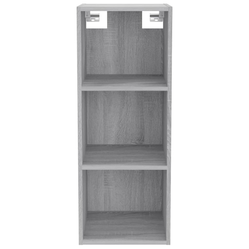 Wandschrank Grau Sonoma 34,5x32,5x90 cm Holzwerkstoff