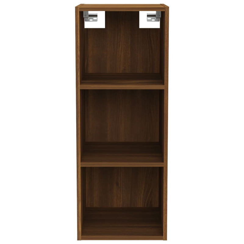 Wandschrank Braun Eichen-Optik 34,5x32,5x90 cm Holzwerkstoff