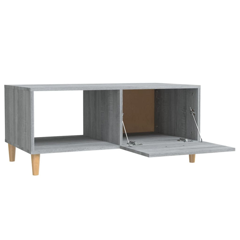 Couchtisch Grau Sonoma 89,5x50x40 cm Holzwerkstoff