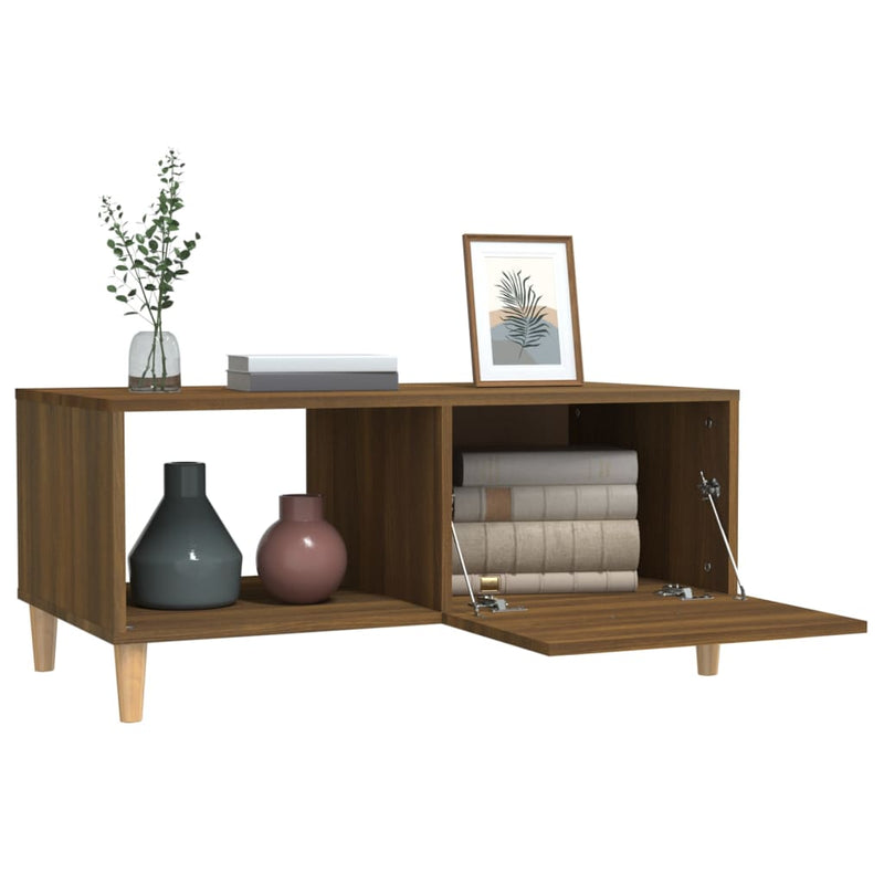 Couchtisch Braun Eichen-Optik 89,5x50x40 cm Holzwerkstoff