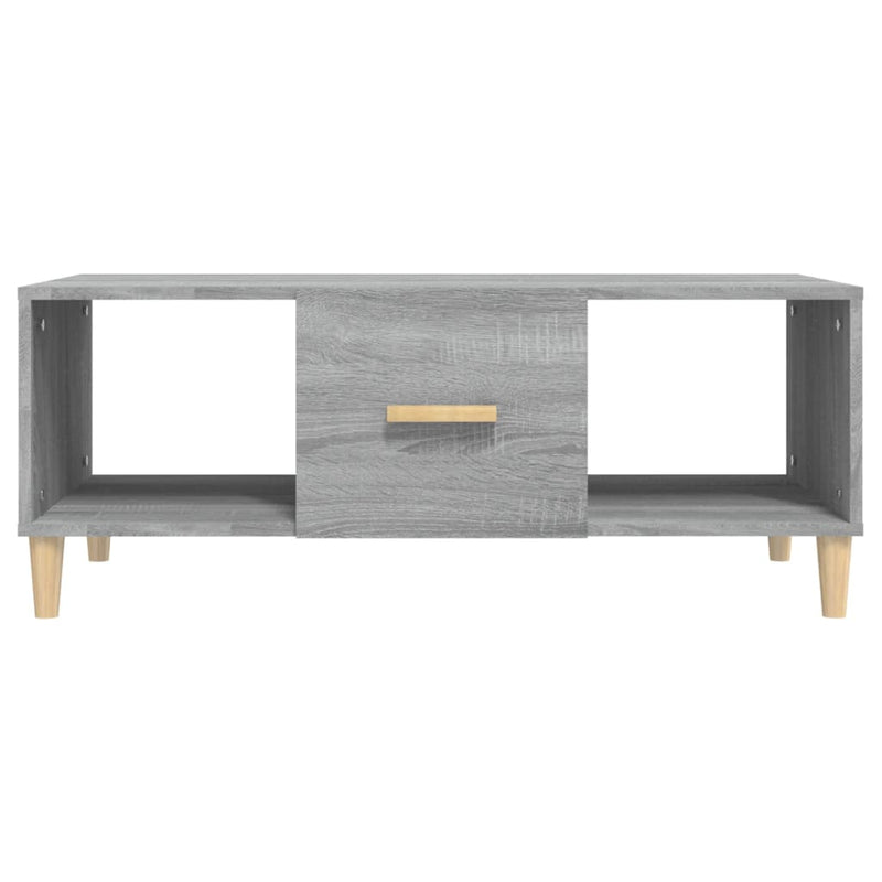 Couchtisch Grau Sonoma 102x50x40 cm Holzwerkstoff