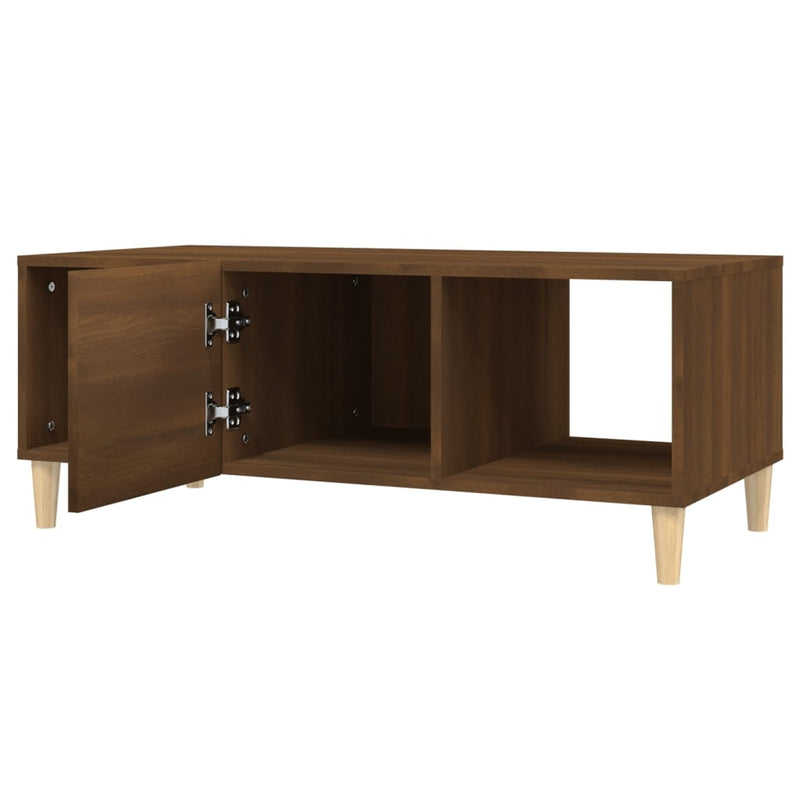 Couchtisch Braun Eichen-Optik 102x50x40 cm Holzwerkstoff