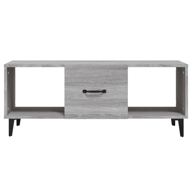 Couchtisch Grau Sonoma 102x50x40 cm Holzwerkstoff