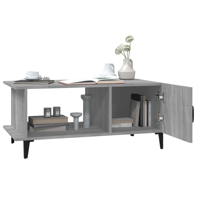 Couchtisch Grau Sonoma 90x50x40 cm Holzwerkstoff