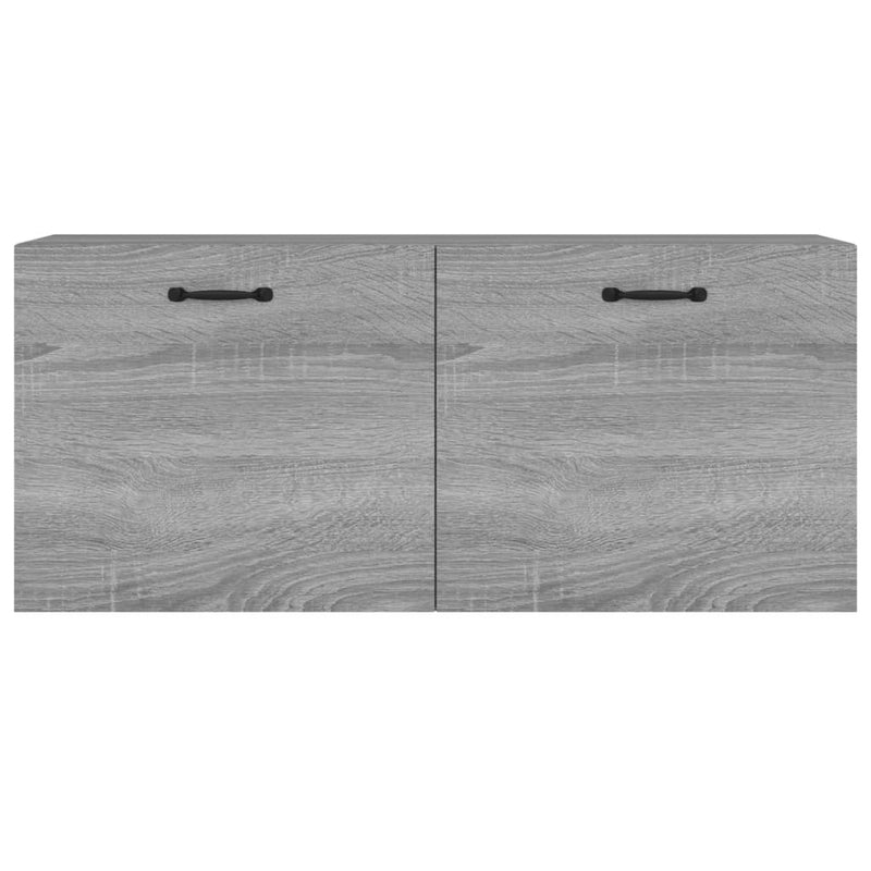 Wandschrank Grau Sonoma 80x36,5x35 cm Holzwerkstoff