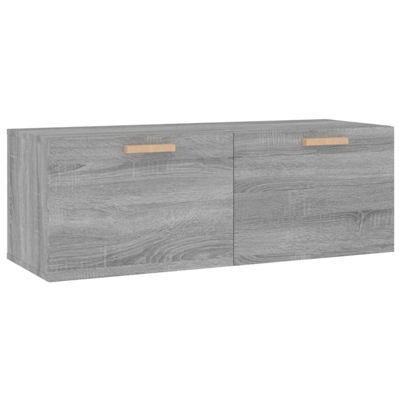 Wandschrank Grau Sonoma 100x36,5x35 cm Holzwerkstoff