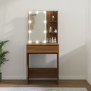 Schminktisch Mit Led 60X40X140 Cm