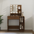 Schminktisch Mit Led 86,5X35X136 Cm