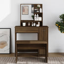 Schminktisch Mit Spiegel 86,5X35X136 Cm