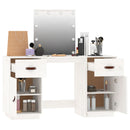 Schminktisch-Set Mit Led Massivholz Kiefer
