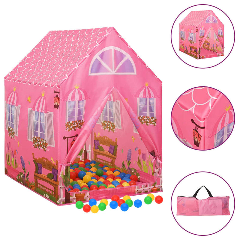 Spielzelt Für Kinder Rosa 69X94X104 Cm