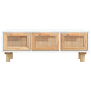 Couchtisch 80X40X30 Cm Holzwerkstoff & Massivholz Kiefer