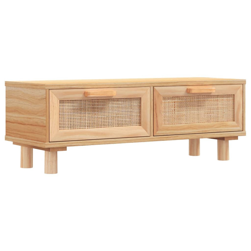 Couchtisch Braun 80x40x30 cm Holzwerkstoff & Massivholz Kiefer