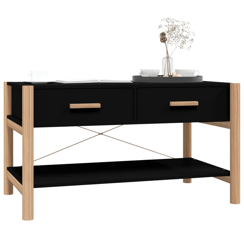 Couchtisch Schwarz 82x48x45 cm Holzwerkstoff