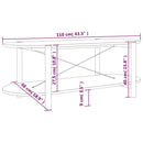 Couchtisch 110X48X40 Cm Holzwerkstoff