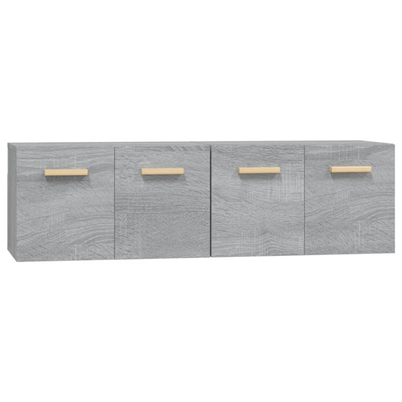 Wandschränke 2 Stk. Grau Sonoma 60x36,5x35 cm Holzwerkstoff