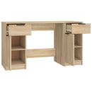 Schreibtisch Mit Beistellschrank Sonoma-Eiche Holzwerkstoff