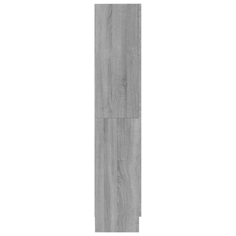 Bücherschrank Grau Sonoma 82,5x30,5x150 cm Holzwerkstoff