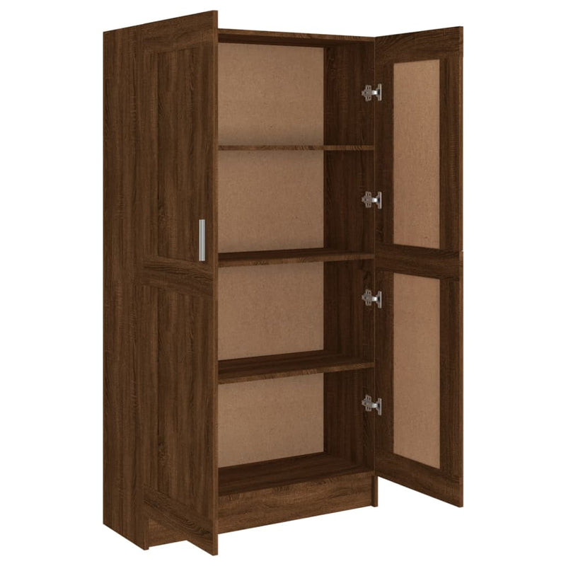 Bücherschrank Braun Eichen-Optik 82,5x30,5x150 cm Holzwerkstoff