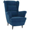 Ohrensessel Mit Hocker Samt