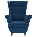 Ohrensessel Mit Hocker Samt