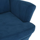Ohrensessel Mit Hocker Samt