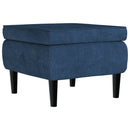 Ohrensessel Mit Hocker Samt
