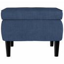 Ohrensessel Mit Hocker Samt
