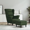 Ohrensessel Mit Hocker Samt