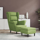 Ohrensessel Mit Hocker Samt