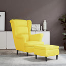 Ohrensessel Mit Hocker Samt