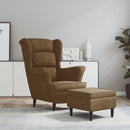 Ohrensessel Mit Hocker Samt