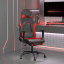 Gaming-Stuhl Mit Massage & Fußstütze Kunstleder