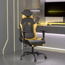 Gaming-Stuhl Mit Massage & Fußstütze Kunstleder