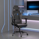 Gaming-Stuhl Mit Massage & Fußstütze Kunstleder