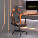 Gaming-Stuhl Mit Massage & Fußstütze Kunstleder