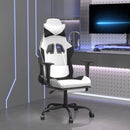 Gaming-Stuhl Mit Massage & Fußstütze Kunstleder