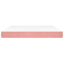 Taschenfederkernmatratze 180X200X20 Cm Samt Rosa