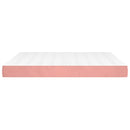 Taschenfederkernmatratze 180X200X20 Cm Samt Rosa