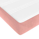 Taschenfederkernmatratze 180X200X20 Cm Samt Rosa