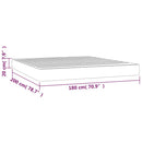 Taschenfederkernmatratze 180X200X20 Cm Samt Rosa