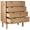 Schubladenschrank Otta 76,5X39,5X90 Cm Massivholz